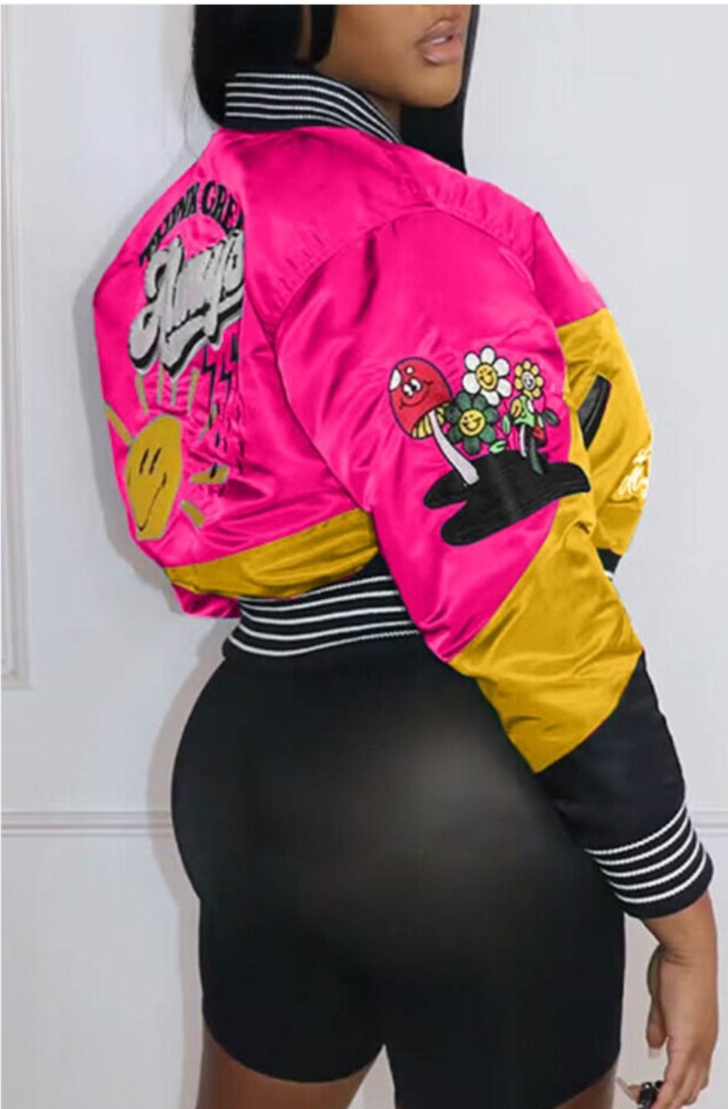 Cropped Varsity Jacket