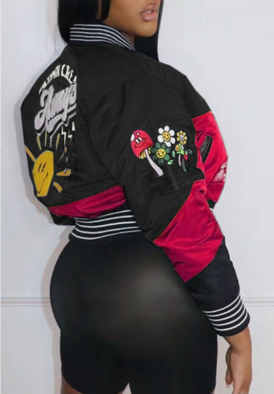 Growing the Future Cropped Varsity Jacket